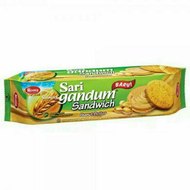 

Snack/BISKUIT ROMA SARI GANDUM PEANUT BUTTER 115 GRAM