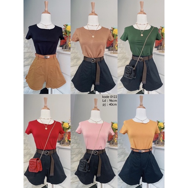 croptop amora  polos wanita import.kaos pendek korean import .crop murah spandek halus ,croptop murah