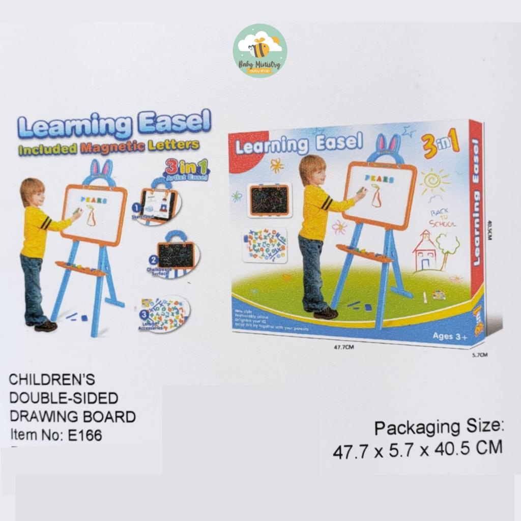 YOFI 3 IN 1 LEARNING EASEL DRAWING BOARD (MAINAN MENGGAMBAR) PAPAN TULIS