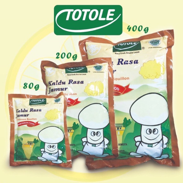 

Totole Kaldu Jamur / Mokucing / Kaldu Vegetarian 400gr