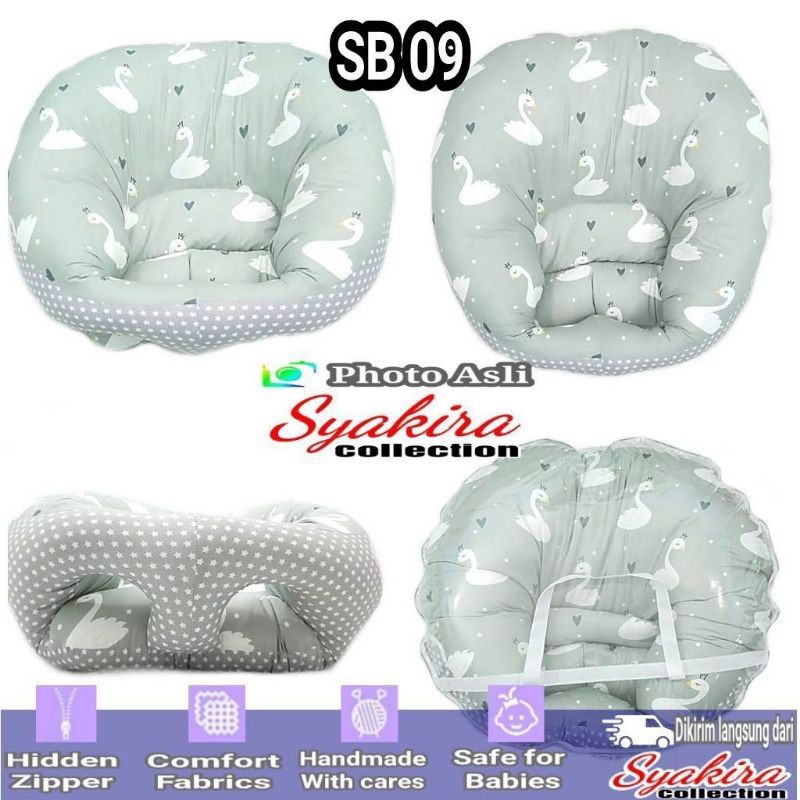 ZAZAFA - Bantal Sofa Bayi Belajar Duduk Sofa Bayi Seba Guna Bolongan Kaki