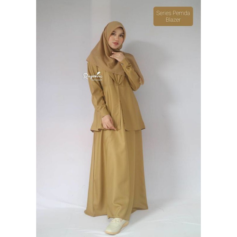 Gamis keki Pemda Riyani/model twopiece blazer list