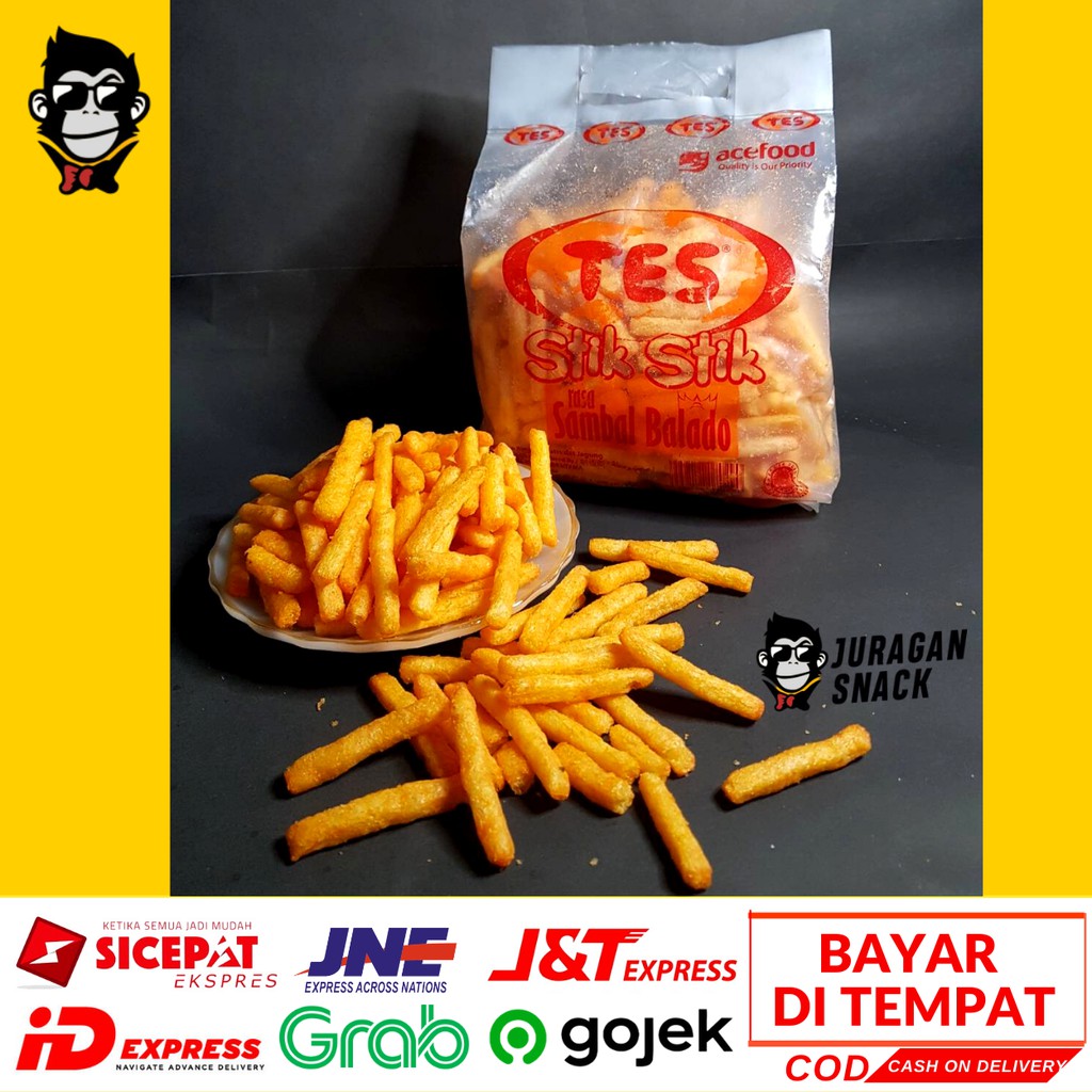 

STIK BALADO TES 225 g Snack Camilan Makanan Ringan Stik Stick Balado Tes 225 gr Bukan Sabena Kiloan