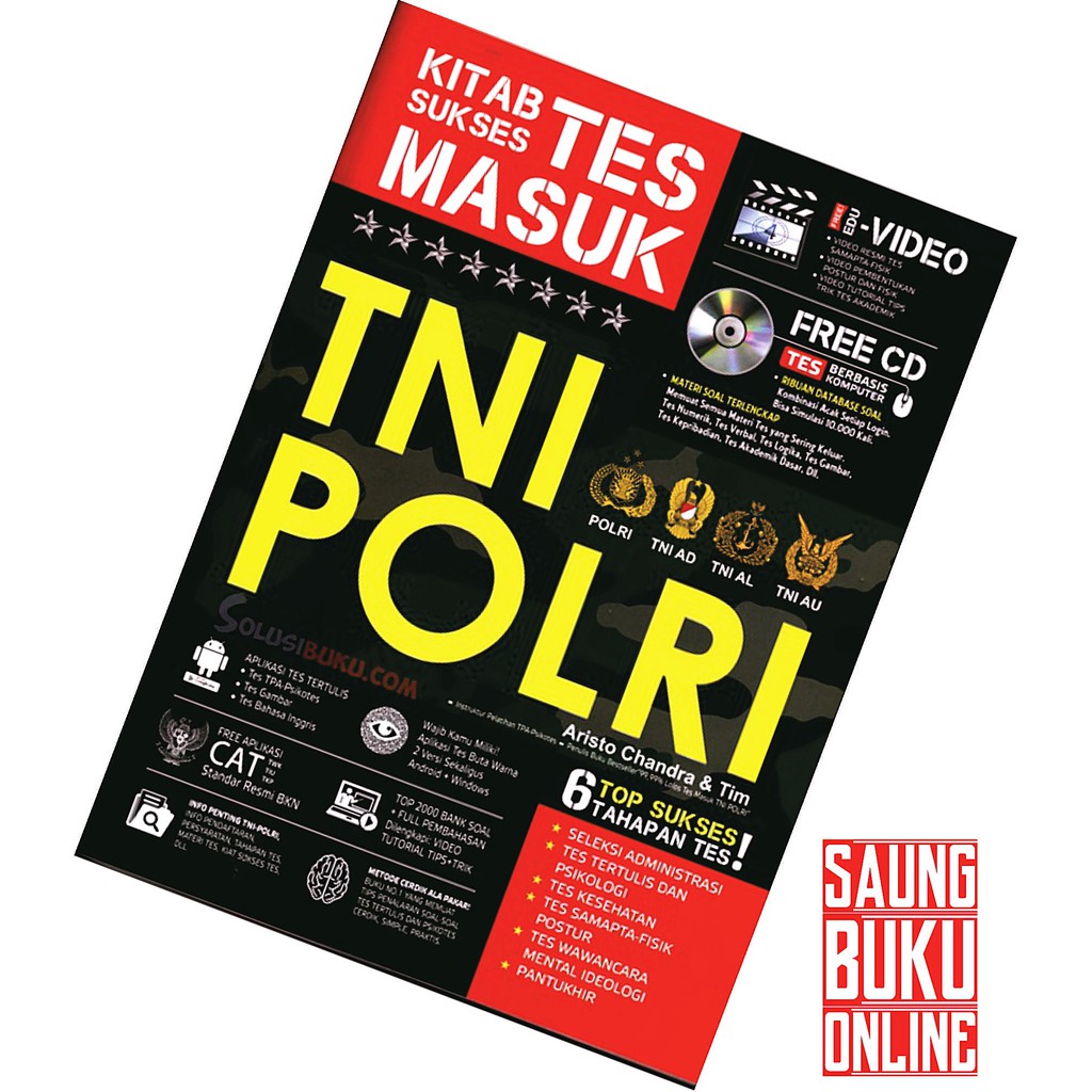 BEST SELLER KITAB SUKSES TES MASUK TNI POLRI