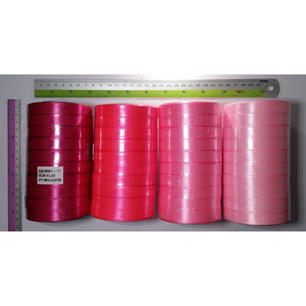 

FRESH Pita Kain Satin Saten Ribbon 1 2 x 20yd per 10 roll ISTIMEWA