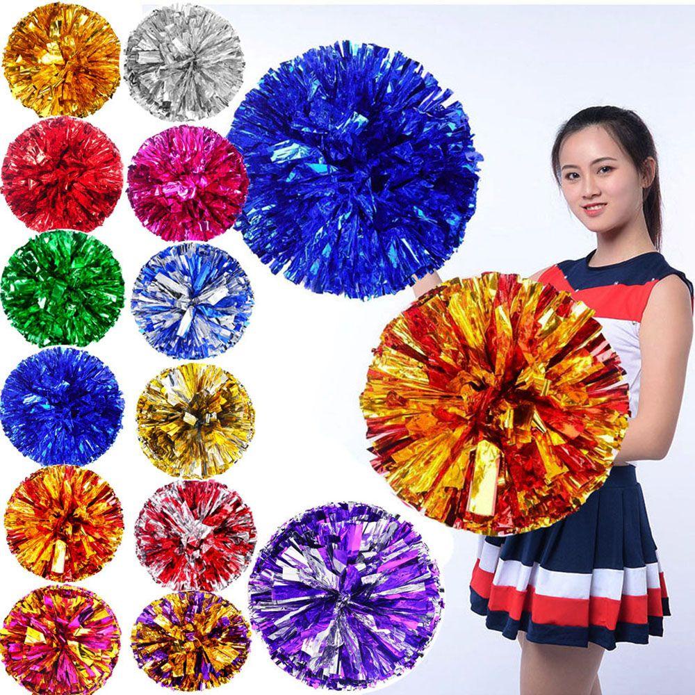 Wonder Cheerleader Pom Pom Lomba Konser Bunga Double hole handle Penghias Pesta Tari