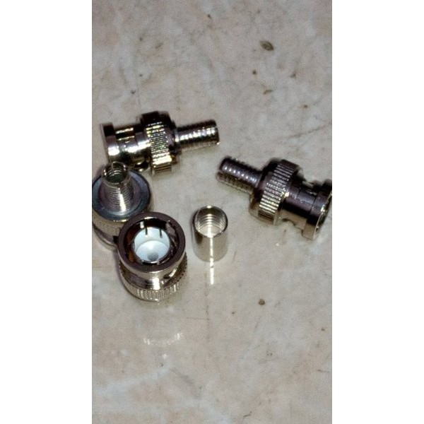 Penawaranspesial Konektor BNC crimp RG59 75ohm high quality HD SDI RG 59 connector 75 terbaik