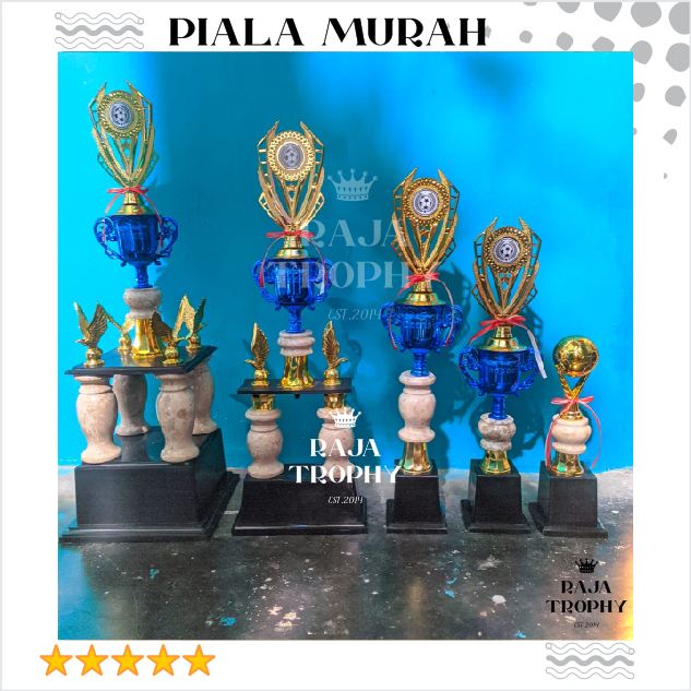 PROMO  PAKET PIALA ISI 5 KAKI 4  BESTPLAYER BESTKEEPER TOPSCORE TROFEO FOURFEO FUTSAL