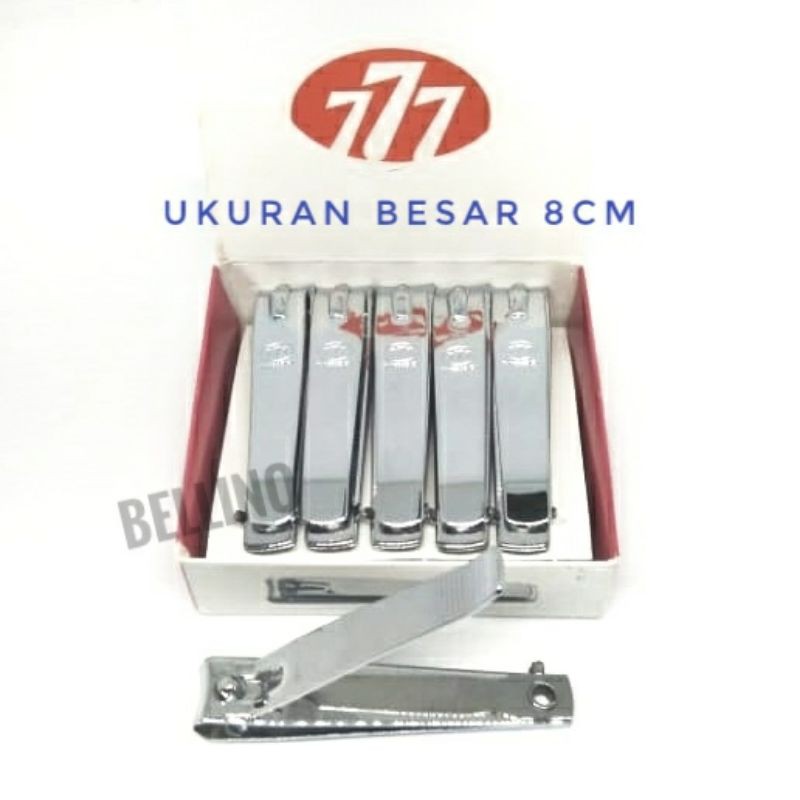 Gunting Kuku 777 Ukuran Besar 8cm Bahan Stainless Steel / Capit Kuku 777 Three Seven Ori Murah