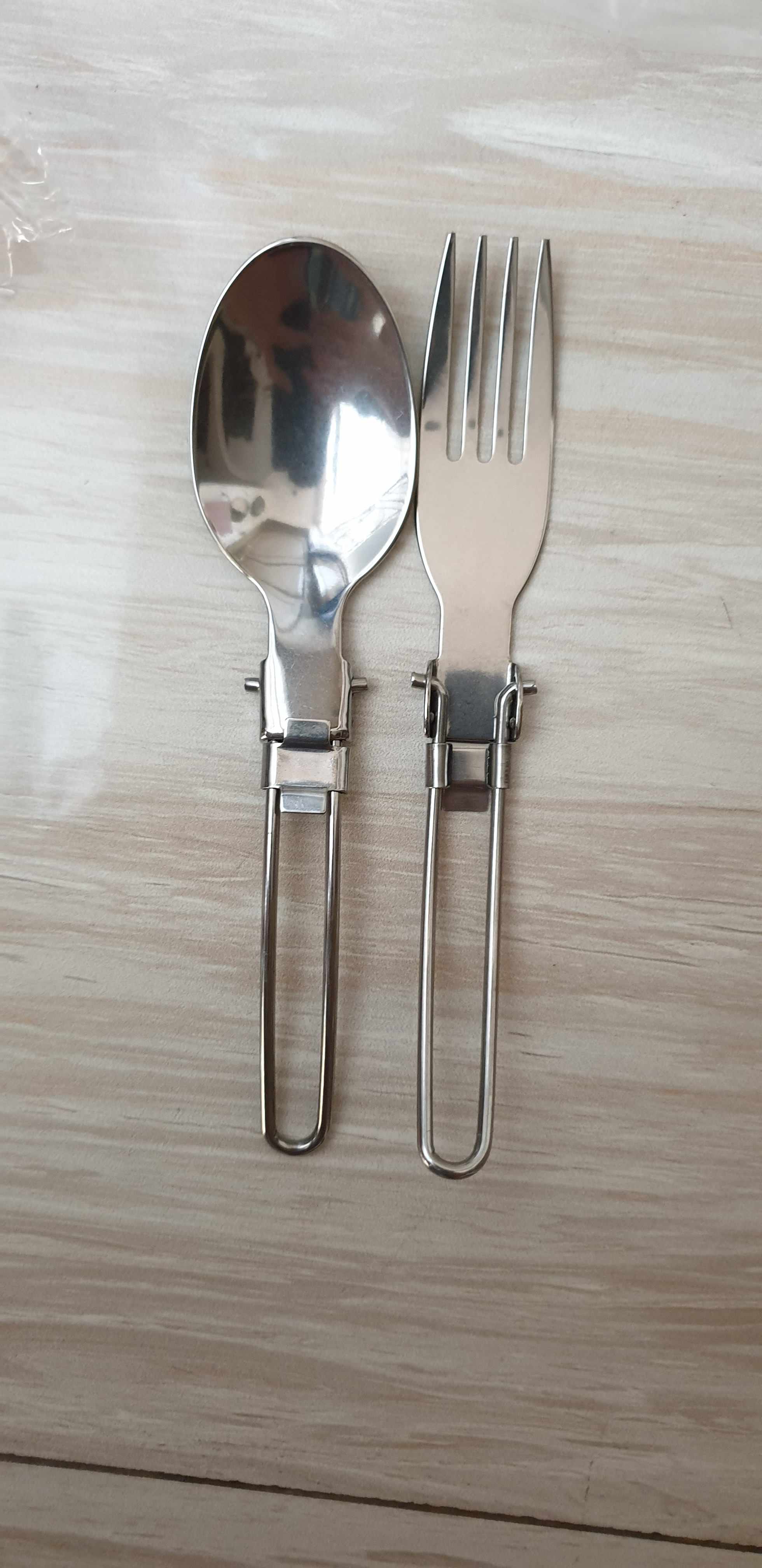 Sendok Garpu Pisau Lipat Portable