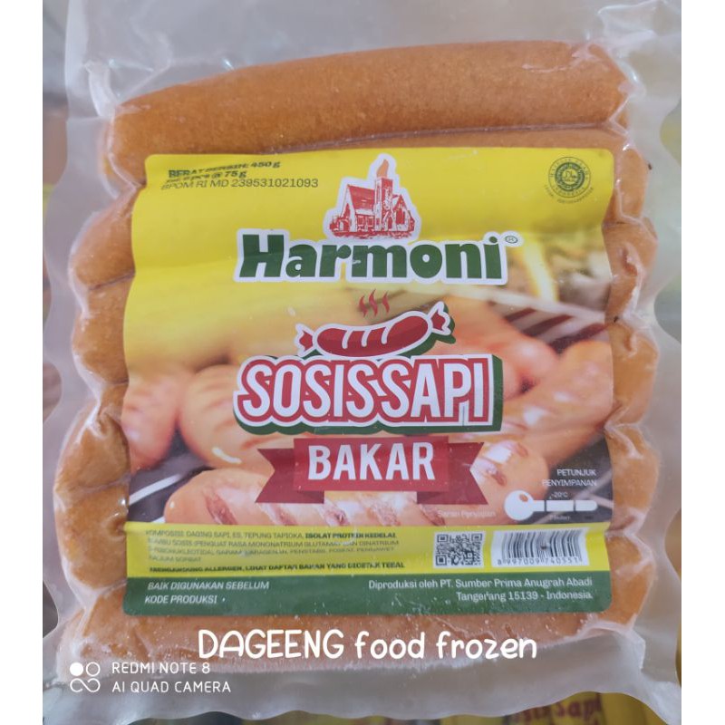 HARMONI SOSIS SAPI BAKAR ORIGINAL ISI 6PCS