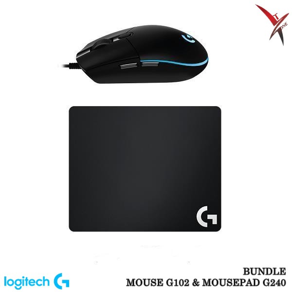 Logitech G102 & G240 Bundle 1SET Gaming Mouse Mousepad Original