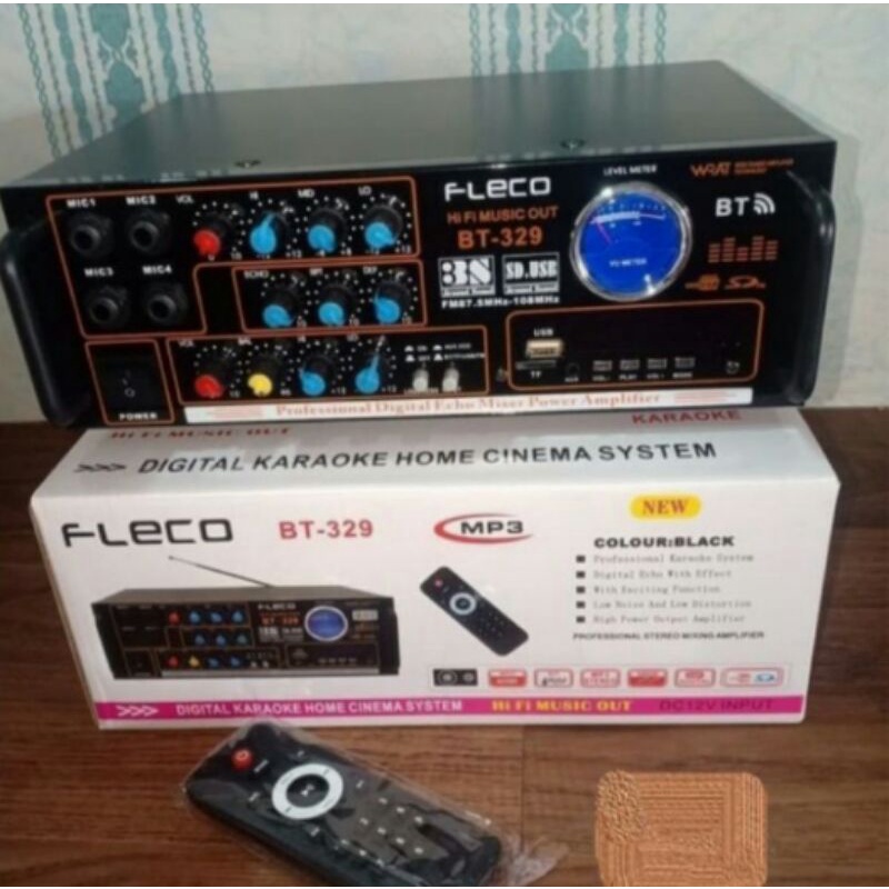 Cod Power Amplifier Fleco F-329//Amplie Werelles//Bluetooth Multifungsi