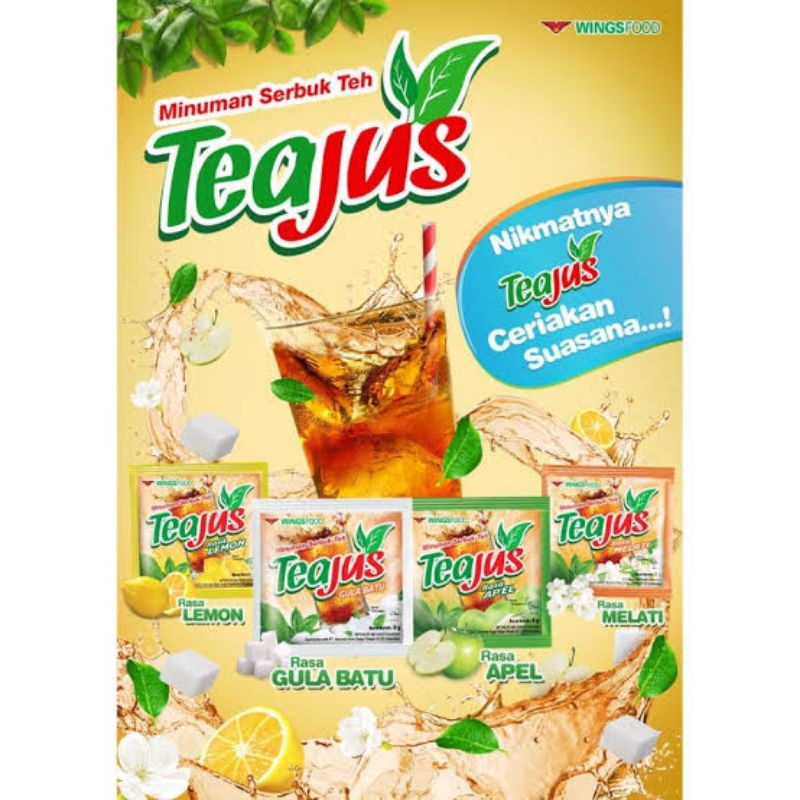 

teajus minuman serbuk teh isi 6 renceng (60pcs)