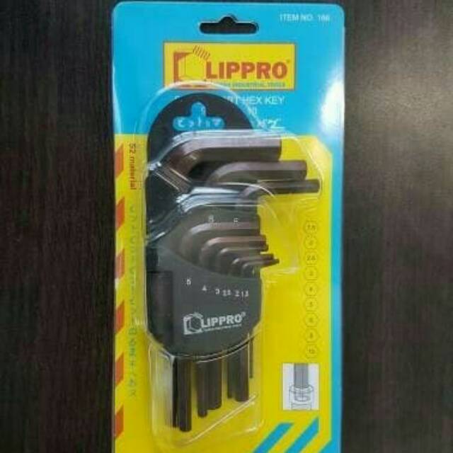 Kunci L set LIPPRO Pendek