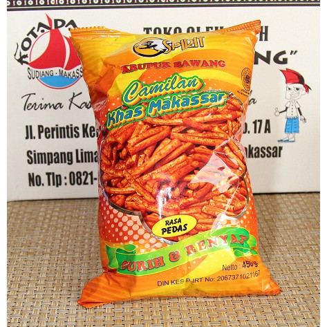 

Kerupuk bawang Spirit 250 Gr