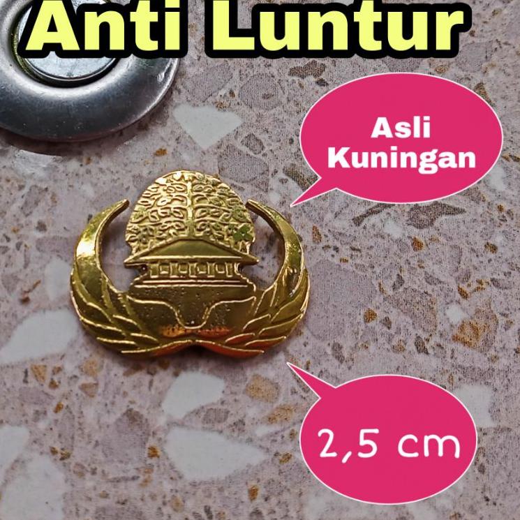 Koleksi saat ini Pin Korpri - Magnet - Real Handmade - Kuningan Original - Anti Luntur - Semua Ukura