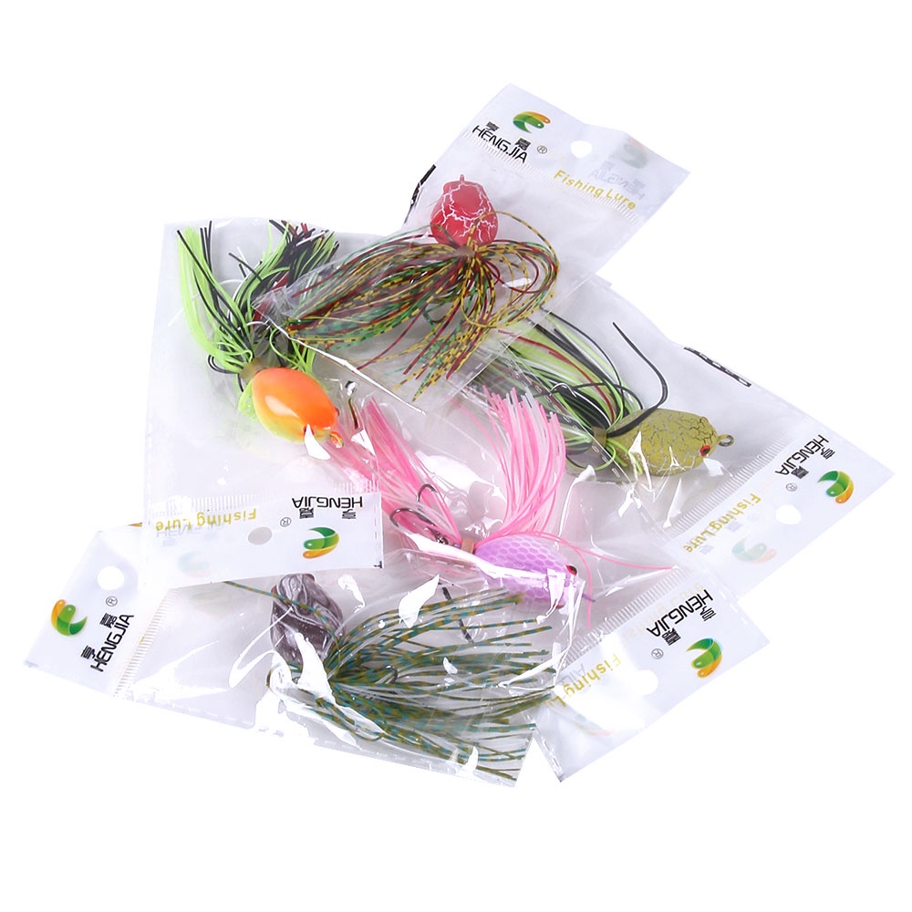 Hengjia 7PCS Umpan Pancing Bentuk Katak 10cm / 8.5g Bahan Plastik Keras Dengan Kail Treble