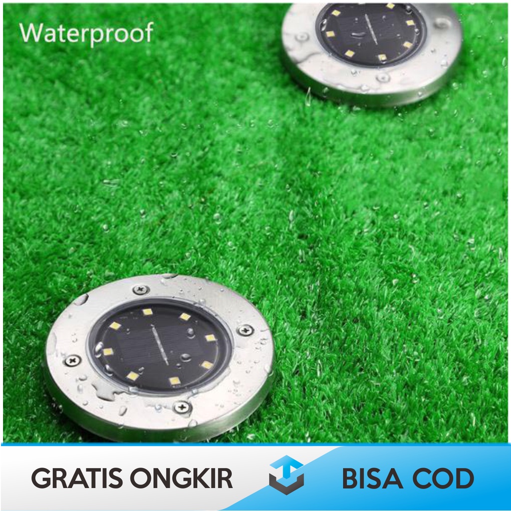 LAMPU TAMAN LED BERTENAGA SURYA OUTDOOR BY TAFFLED WATERPROOF ORIGINAL