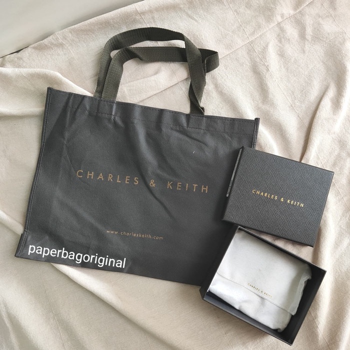 

BAYAR DITEMPAT Charles Keith Dustbag Paperbag Original Dust bag tas kain