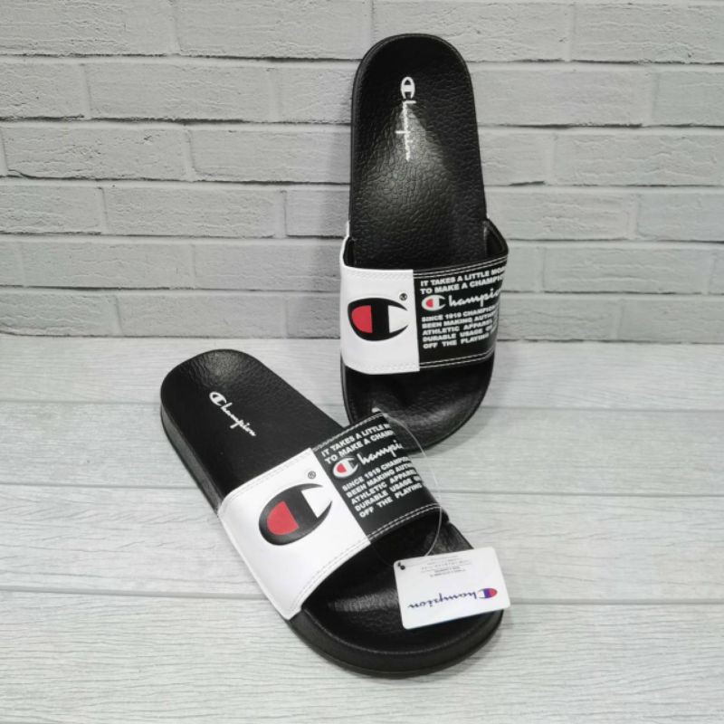 CHAMPION Sendal Slide Pria Dan wanita Cowo Dan Cewe Import Murah