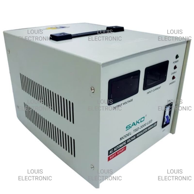 Stabilizer SAKO TSD-3000 LED Digital Stabil Automatic Voltage Regulator 3000 Watt Stabil 3000W