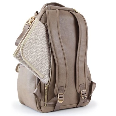 ITZY RITZY Diaper Bag Backpack- Vanilla Latte