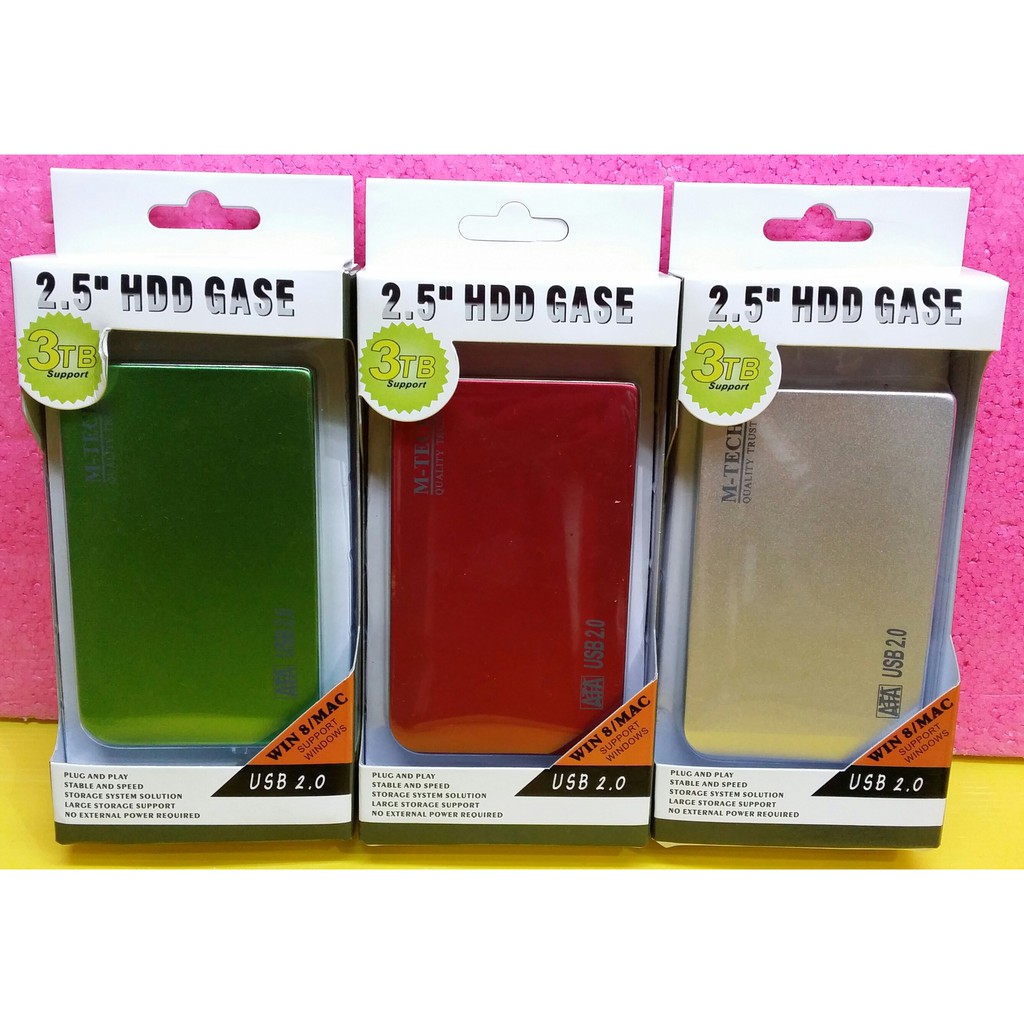 Case External  M TECH Color for Hardisk sata 2.5&quot;