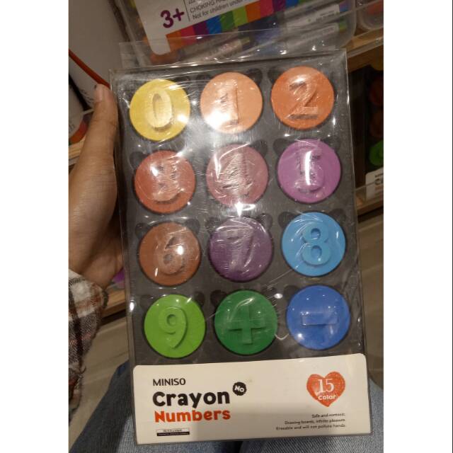 

Miniso crayons numbers miniso