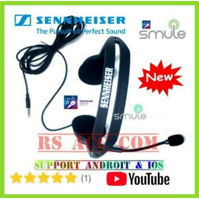 Mic earphone headset khusus karaoke di hp android smule youtube IOS