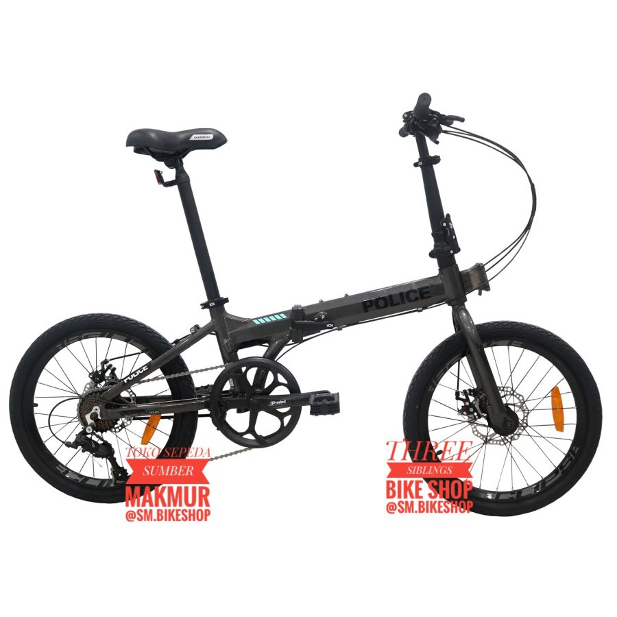 SEPEDA LIPAT ELEMENT POLICE TEXAS 2021 20 INCH GREY BLACK