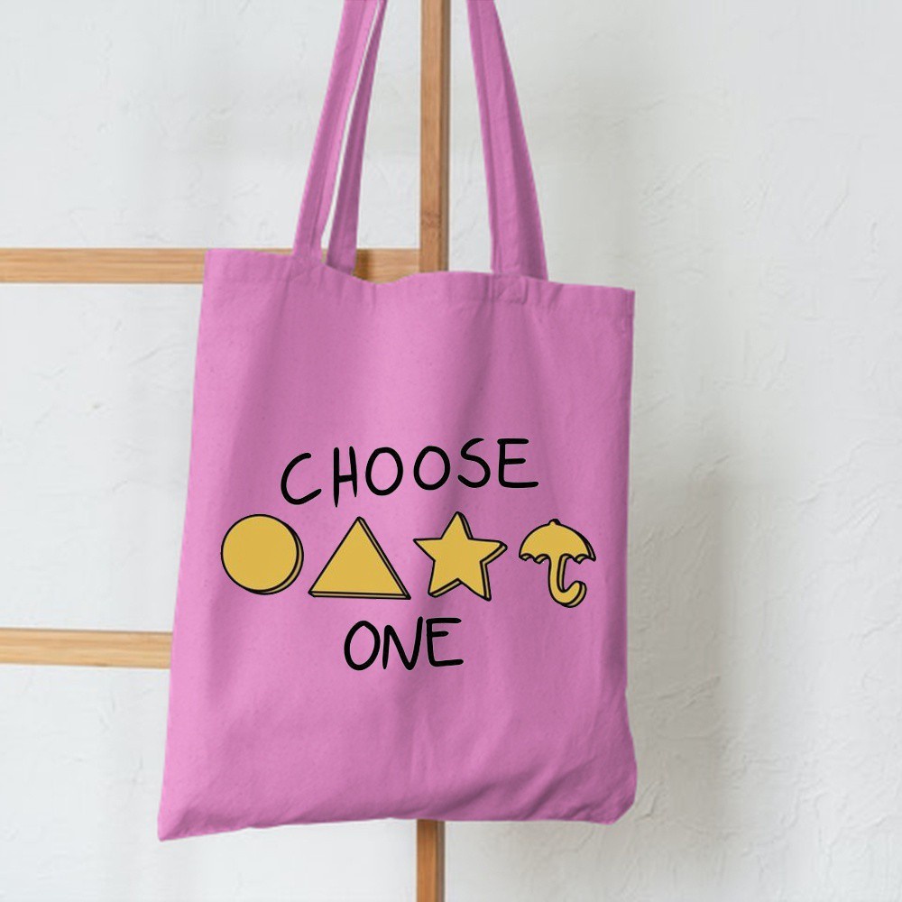 SPESIAL PROMO 7.7 - CHOOSE ONE GULALI TOTEBAG BERBAHAN SEMI KANVAS RESLETING | TOTEBAG SQUID GAME | TOTEBAG NAVY | TOTEBAG HITAM | TOTEBAG CREAM/KREM | TOTEBAG KHAKI/MOKA | TOTEBAG PINK | TOTEBAG KERJA/KULIAH/SEKOLAH | TOTEBAG UK. 33x38 CM | TOTEBAG GAYA