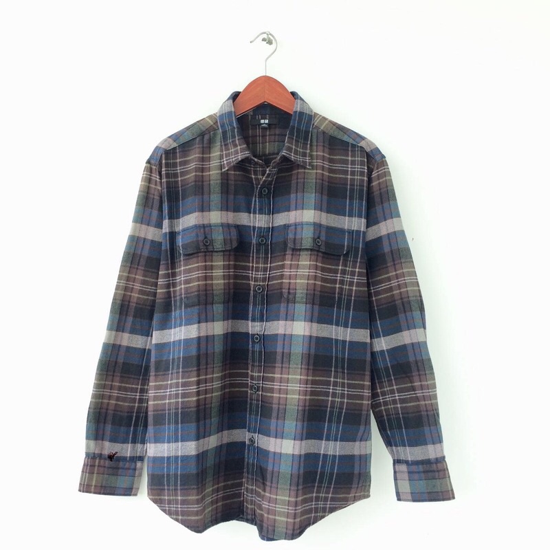 FLANNEL FLANEL KEMEJA UNIQLO SECOND ORIGINAL