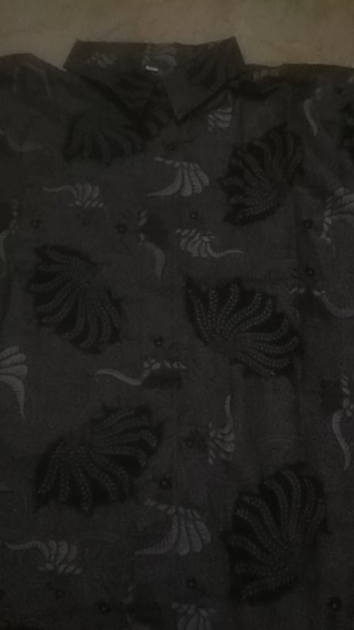 M231 Size S M L Xl Xxl Xxxl Bswart Batik Hrb026 Kenongo Hem Batik Kerang Coklat Abstrak