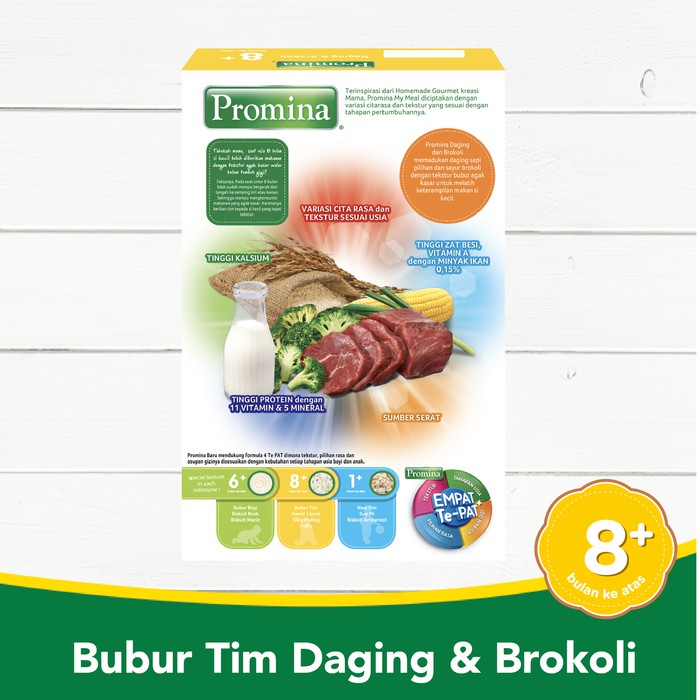 PROMINA BUBUR TIM  DAGING &amp; BROCCOLI BUBUR BAYI MPASI SEHAT - BAYI ONLINE SHOP