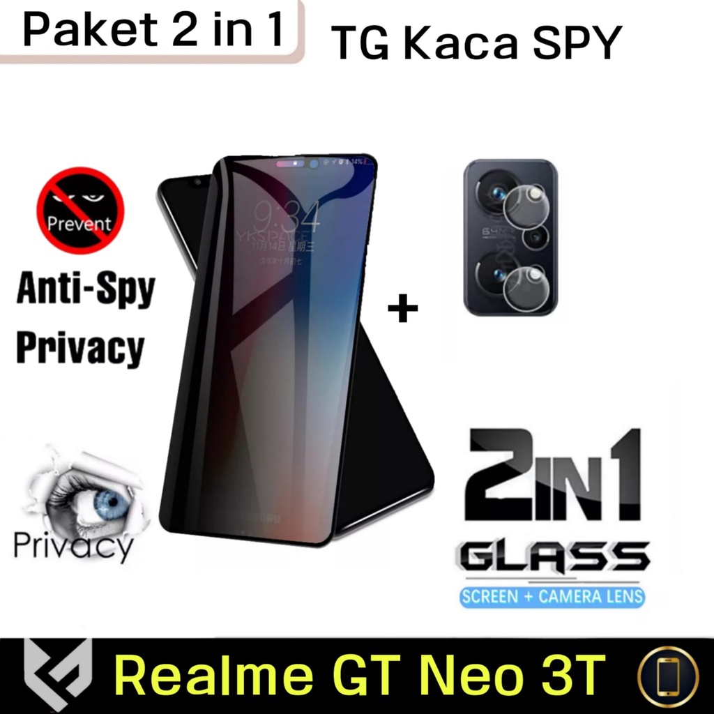 PROMO PAKET 2IN1 Tempered Glass Realme GT Neo 3T Free nti Gores Camera / Skin Carbon Pelindung Body Belakang Handphone