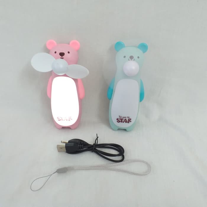 Kipas Angin Mini Model FM556 Karakter PANDA Lucu**