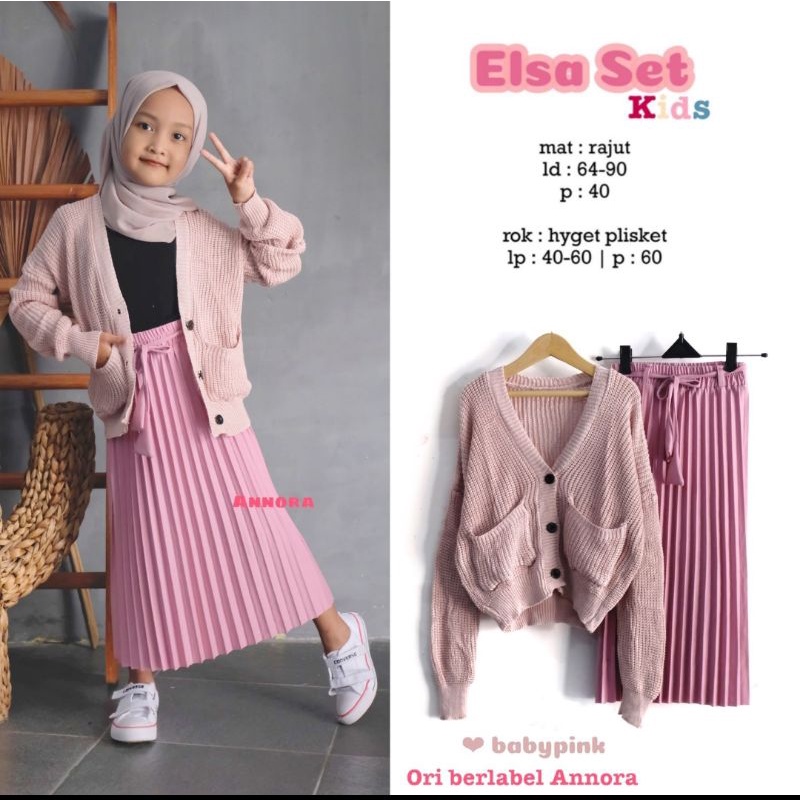 ELSA SET KIDS By ANNORA