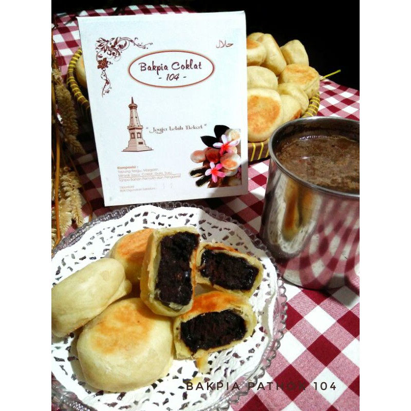 bakpia Pathok 104 coklat pia pathuk jogja