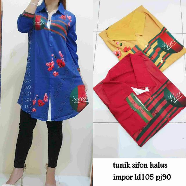 Dress Sifon Tunik Wanita