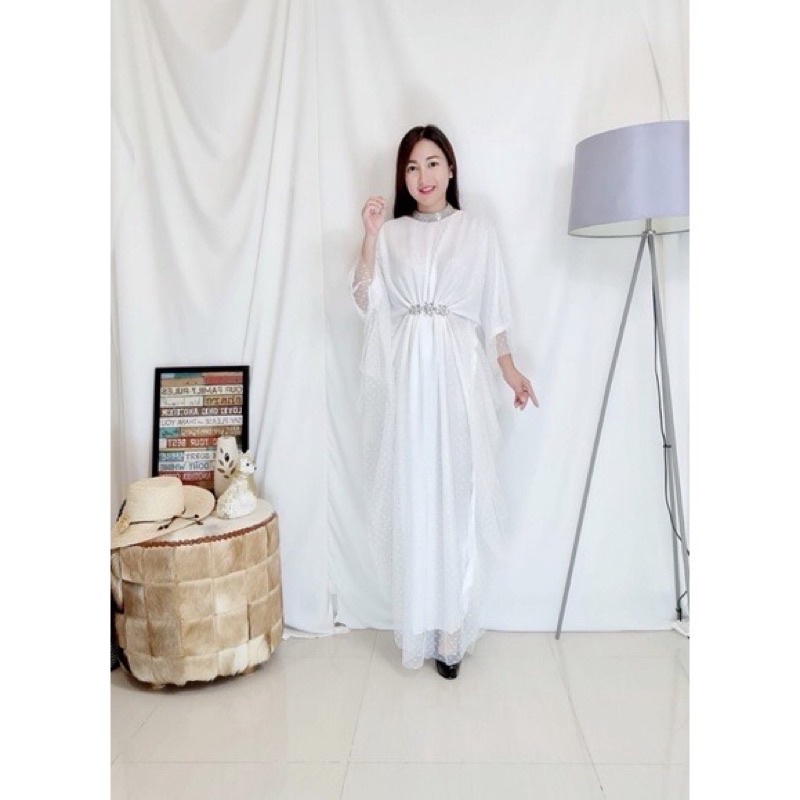 Nayla Kaftan Swarov| Kaftan Wanita Kondangan | Kaftan Mewah | Kaftan Jumbo | Kaftan Premium |