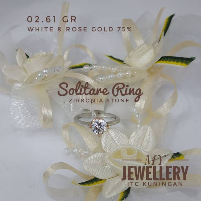 Cincin solitare emas