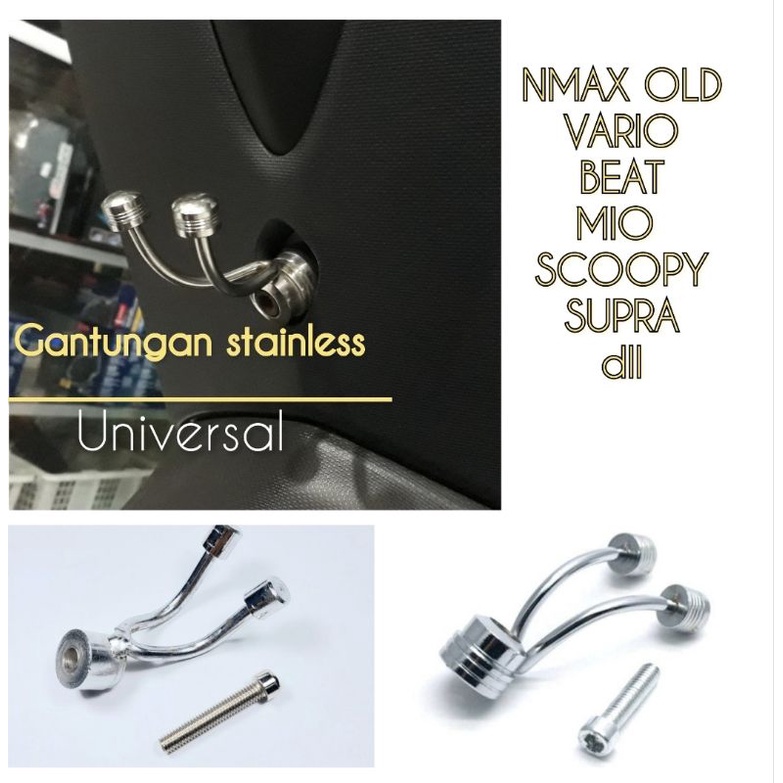 Gantungan barang stainless vario nmax old mio beat scoopy dll