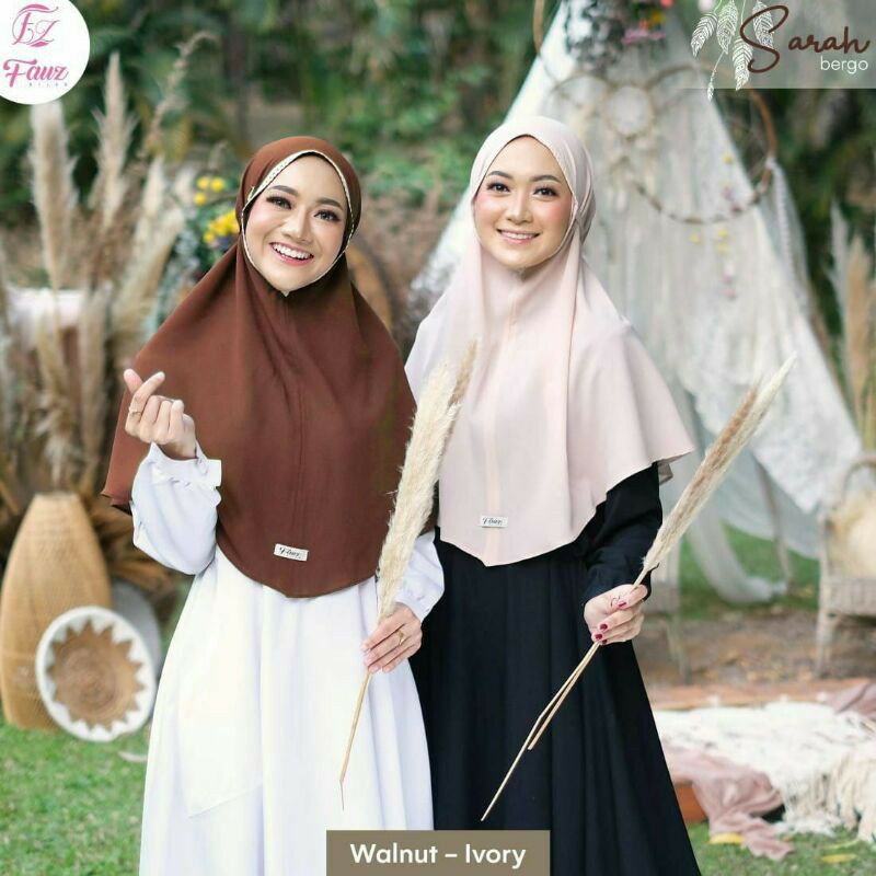 BERGO SARAH BY FAUZ HIJAB | KHIMAR SARAH BY FAUZ HIJAB | KERUDUNG INSTAN SARAH BY FAUZ HIJAB