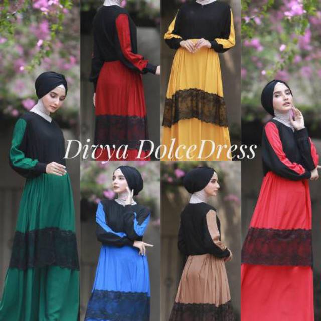 Daster arab DOLCE DIVYA Dress Rayon Super Original