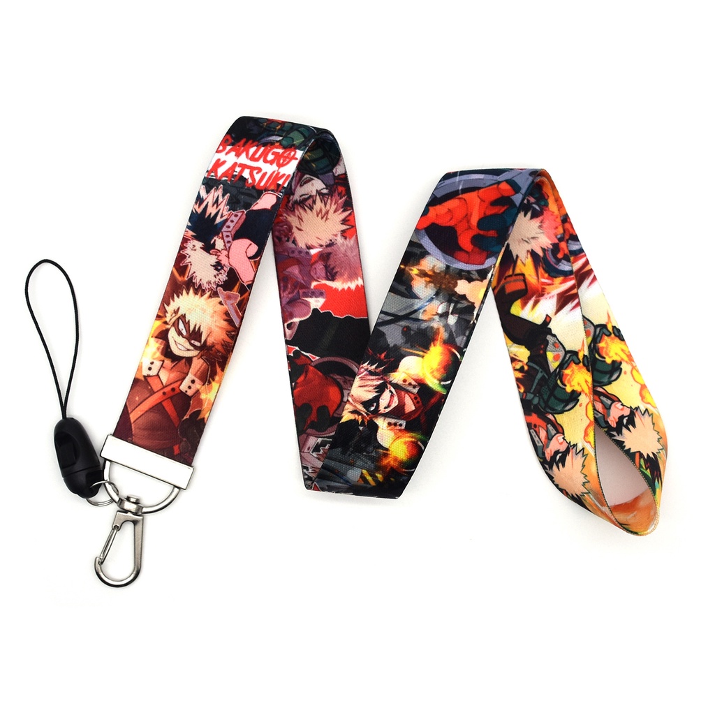 Lanyard Gantungan Kunci Ponsel Desain My hero academia banghaoshengji Dapat Dilepas