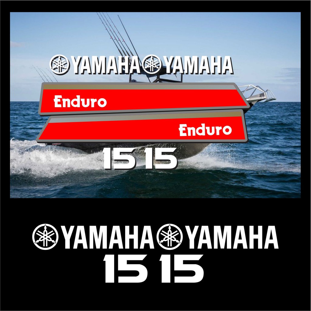 STICKER STIKER MESIN TEMPEL YAMAHA ENDURO 15 PK NEW