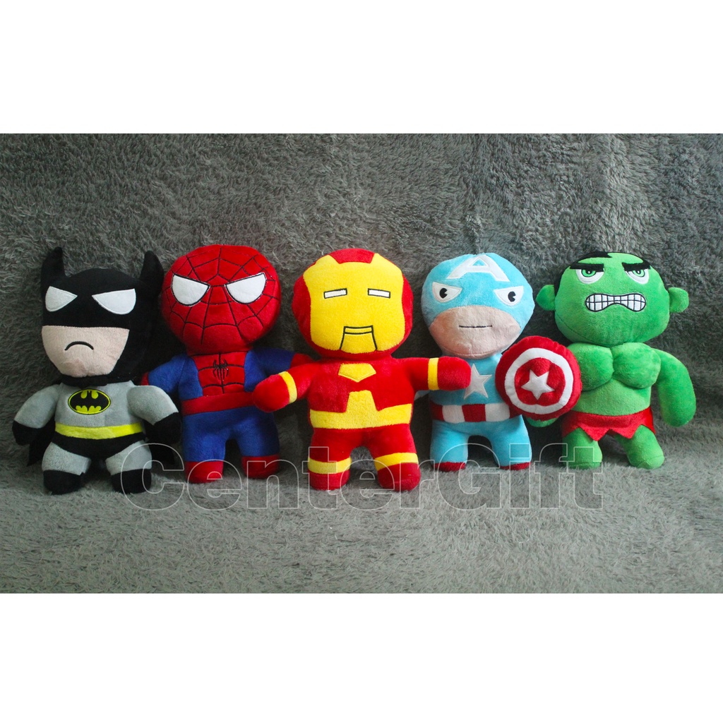 Boneka Superhero Avenger Spiderman Iron man Hulk Batman Captain America Bahan Yelvo Pabrik