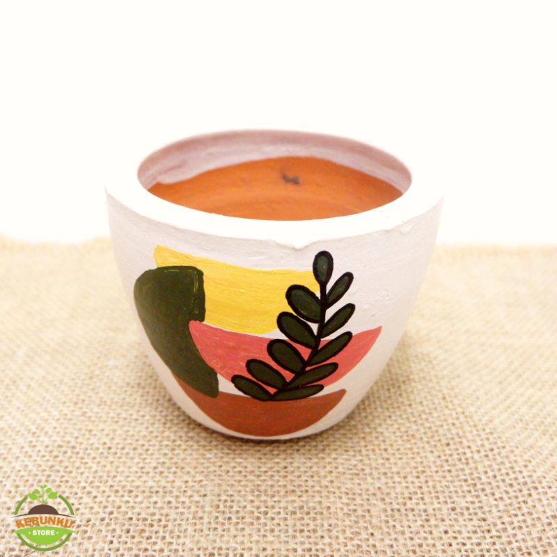 POT LUKIS/POT GERABAH/POT TERACOTTA/POT KAKTUS/POT LUCU