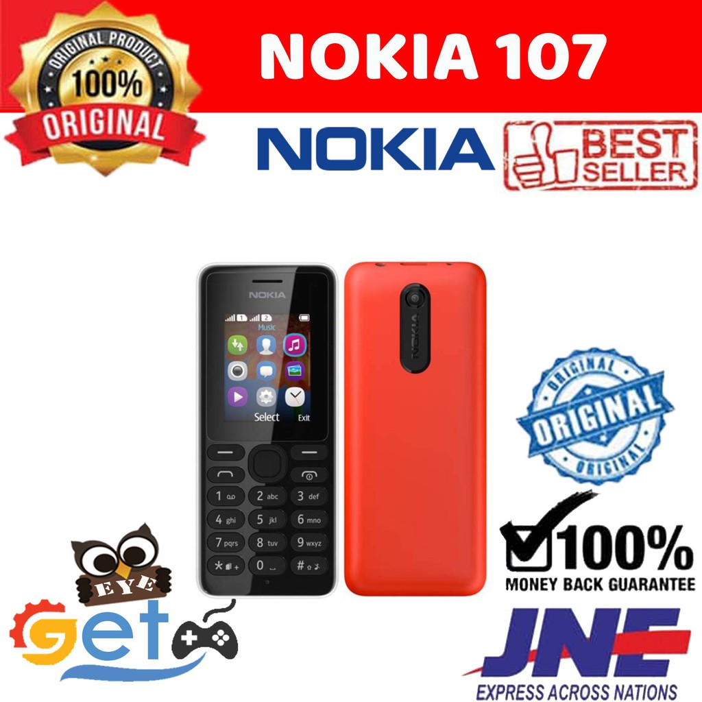 Hp Nokia 107 - DualSim - Mp3 - Garansi